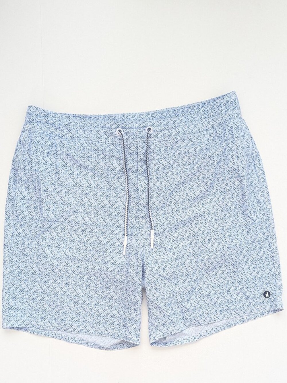 Johnnie-O Barcelona 7" Elastic Swim Shorts Blue Mens Medium
